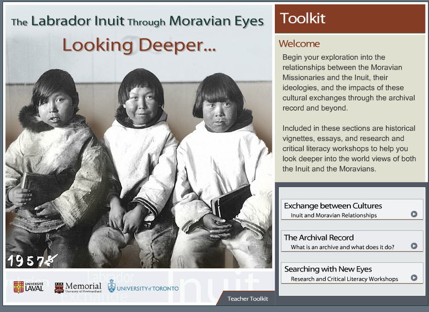 Labrador Inuit through Moravian Eyes, Student Toolkit